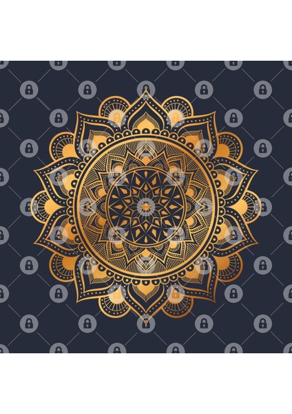 Luxury Arabesque Mandala Kupa Bardak