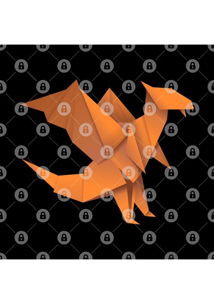 Origami Dragon Kupa Bardak