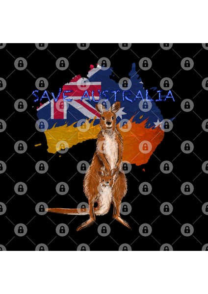 Save Australia Kangaroos Kupa Bardak