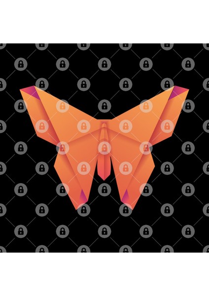 Origami Butterfly Kupa Bardak