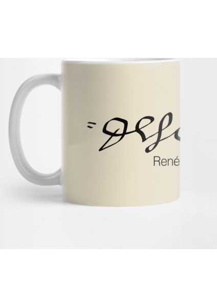 René Descartes Signature Kupa Bardak