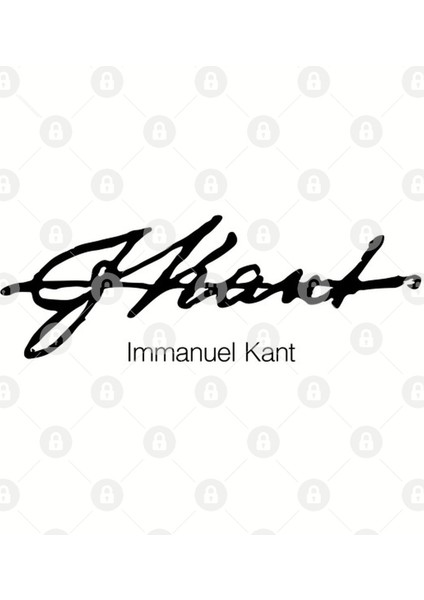 Immanuel Kant Signature Kupa Bardak
