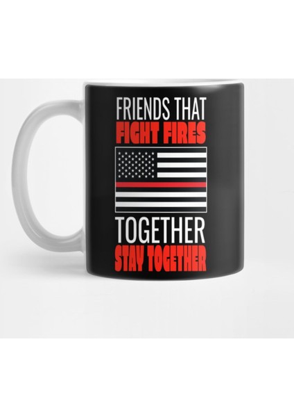 Thin Red Line Firefighter Product Kupa Bardak