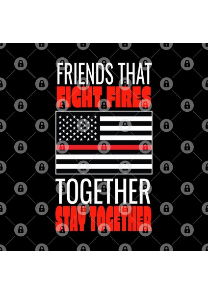 Thin Red Line Firefighter Product Kupa Bardak