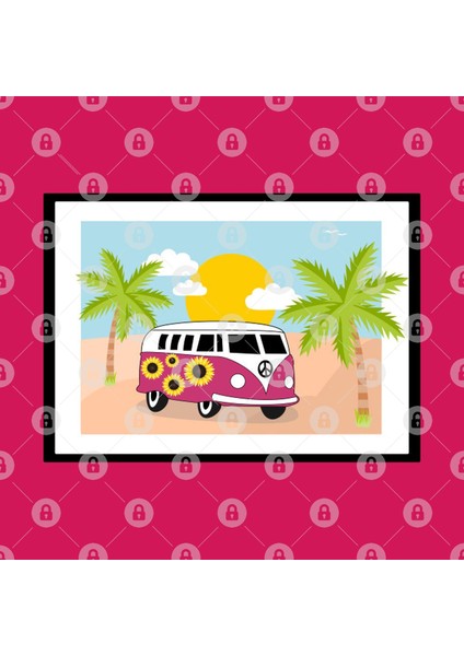 Summer Lovin' Beach Kombi Kupa Bardak