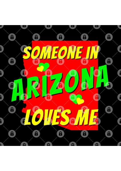 Someone İn Arizona Loves Me State Map Outline Kupa Bardak
