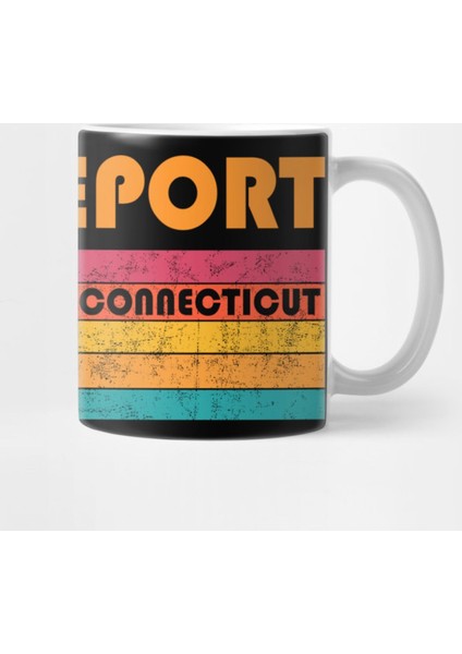 Bridgeport Connecticut Vintage Distressed Souvenir Kupa Bardak