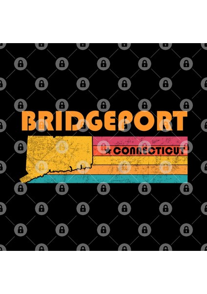 Bridgeport Connecticut Vintage Distressed Souvenir Kupa Bardak