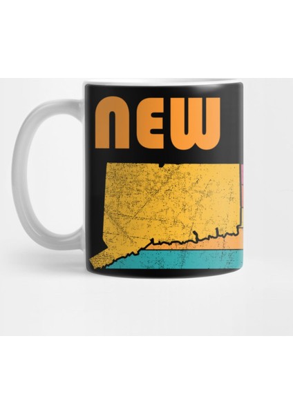 New Haven Connecticut Vintage Distressed Souvenir Kupa Bardak