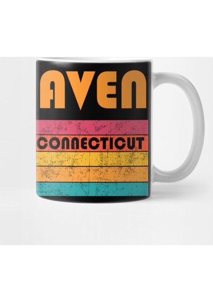 New Haven Connecticut Vintage Distressed Souvenir Kupa Bardak