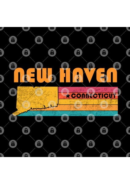 New Haven Connecticut Vintage Distressed Souvenir Kupa Bardak