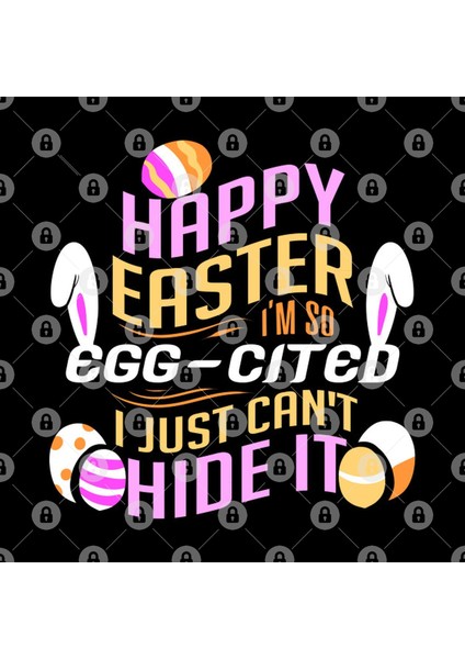 Happy Easter I'M So Egg-Cited I Just Can'T Hide It Kupa Bardak