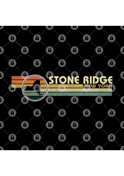 New York - Vintage 1980S Style Stone Ridge Ny Kupa Bardak