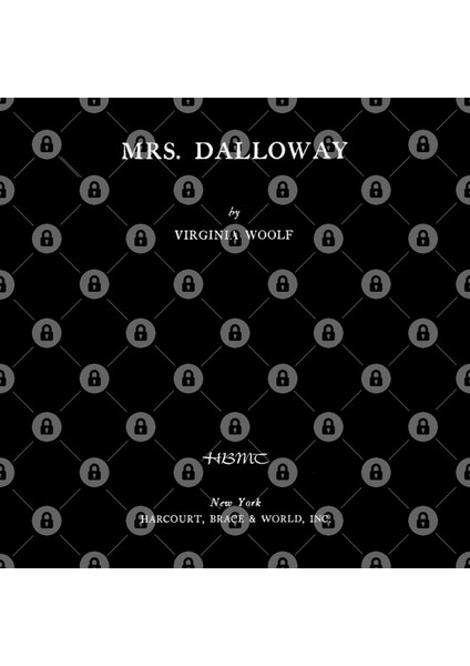 Mrs. Dalloway Virginia Woolf Title Page Kupa Bardak