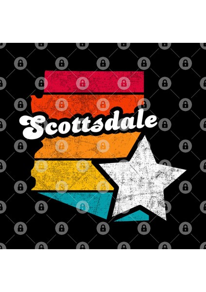 Scottsdale Arizona Vintage Distressed Souvenir Kupa Bardak