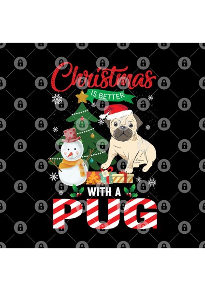 Christmas İs Better With A Pug Kupa Bardak