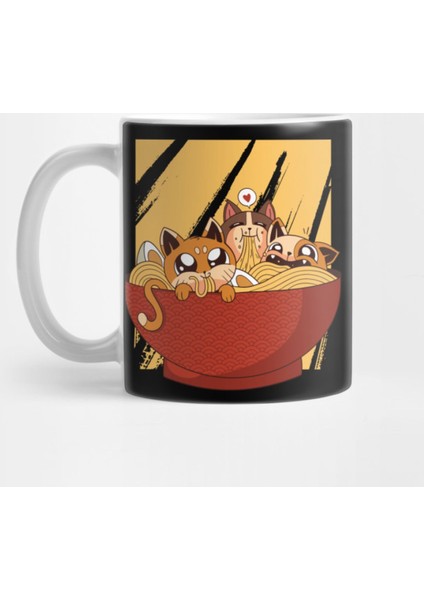 Ramen Cats Kupa Bardak