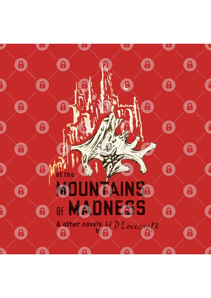 At The Mountains Of Madness H.P. Lovecraft Vintage Book Cover Kupa Bardak