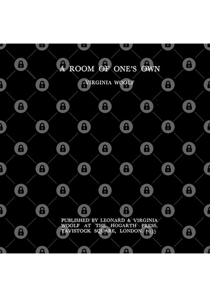 A Room Of One'S Own Virginia Woolf Title Page Kupa Bardak