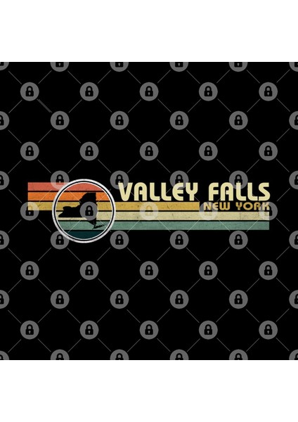 New York - Vintage 1980S Style Valley Falls Ny Kupa Bardak