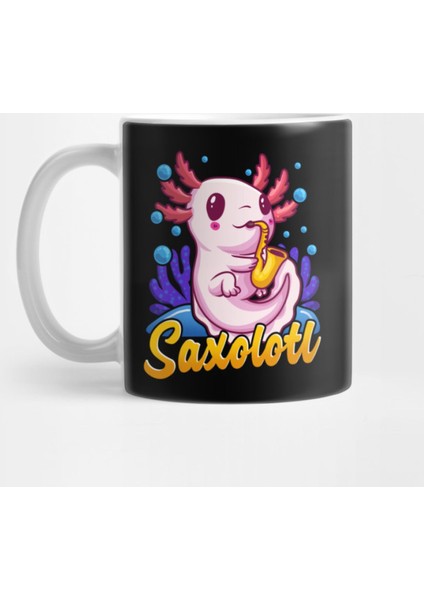 Saxolotl Sax Axolotl Walking Fish Saxophone Pun Kupa Bardak