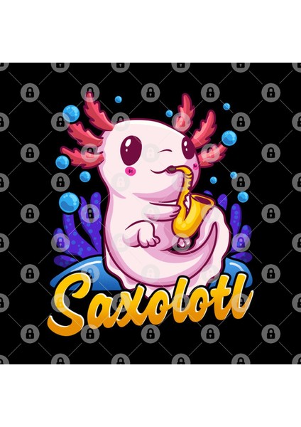 Saxolotl Sax Axolotl Walking Fish Saxophone Pun Kupa Bardak