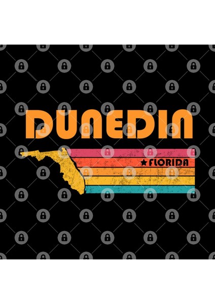 Dunedin Florida Vintage Distressed Souvenir Kupa Bardak