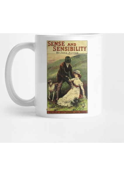 Sense And Sensibility Jane Austen Vintage Book Cover Kupa Bardak