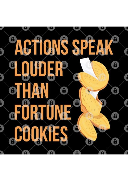 Actions Louder Than Fortune Cookies Gift Kupa Bardak