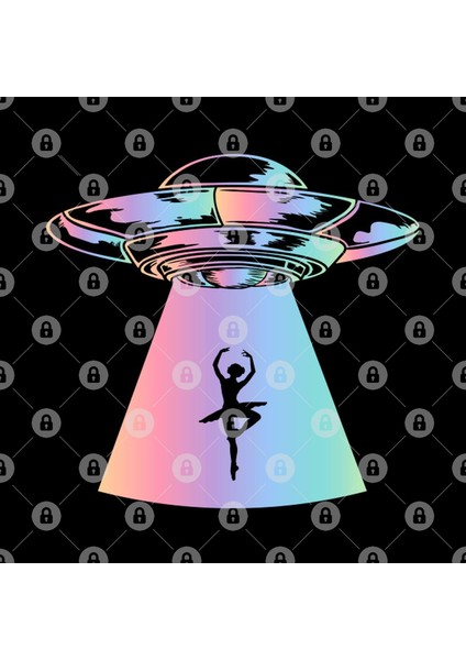 Ballerina And Ufo Kupa Bardak