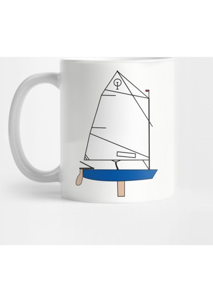 Optimist Sailing Dingy - Dark Blue Kupa Bardak