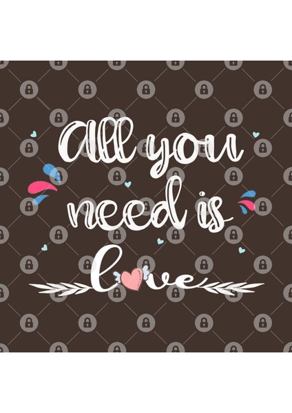 All You Need İs Love Kupa Bardak