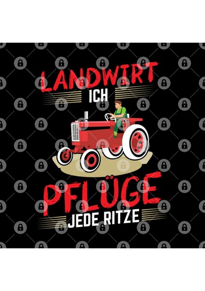 Landwirt İch Pflüge Jede Ritze Kupa Bardak