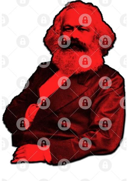 Karl Marx Portrait Kupa Bardak