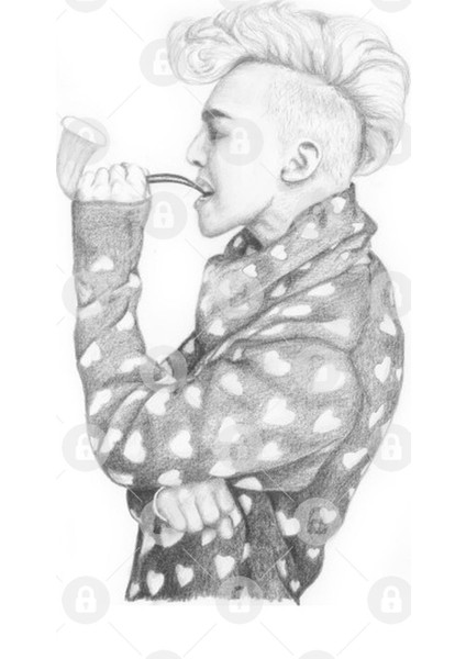 Sketchy Kwon Jiyong Kupa Bardak