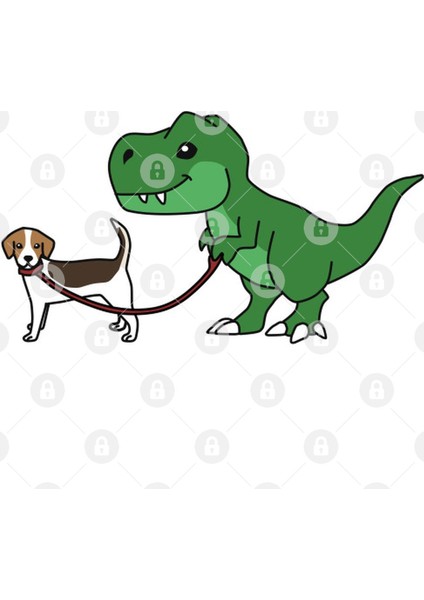 T Rex Dinosaur Walking Jack Russell Terrier Kupa Bardak