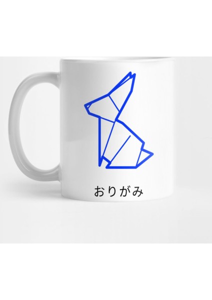 Origami Geometric Rabbit Kupa Bardak
