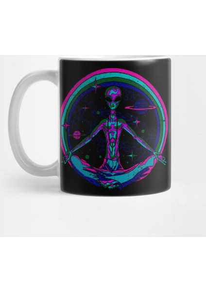 Rave Music Party Ayahuasca Dmt Psychedelic Mushrooms Trippy Kupa Bardak