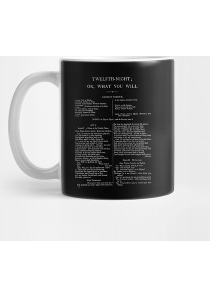 Twelfth Night William Shakespeare First Page Kupa Bardak