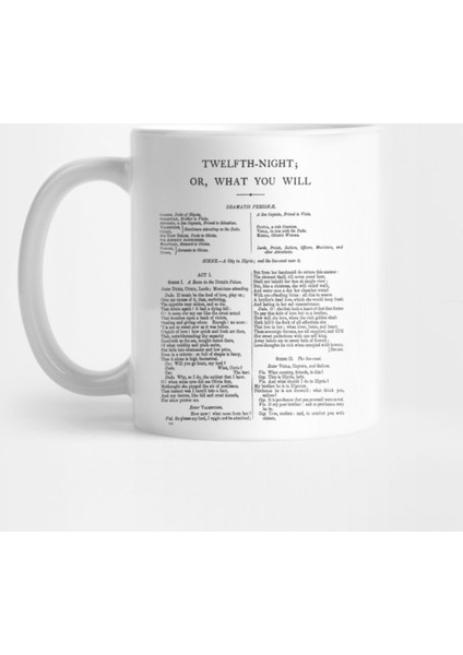 Twelfth Night William Shakespeare First Page Kupa Bardak