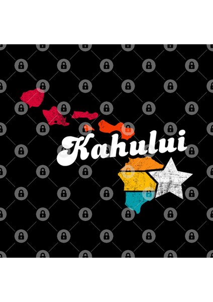 Kahului Hawaii Vintage Distressed Souvenir Kupa Bardak