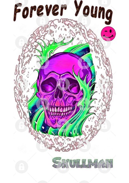 Skull Art Design Kupa Bardak
