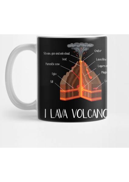 Earth Magma Lava Volcano Geology Science Kids Kupa Bardak
