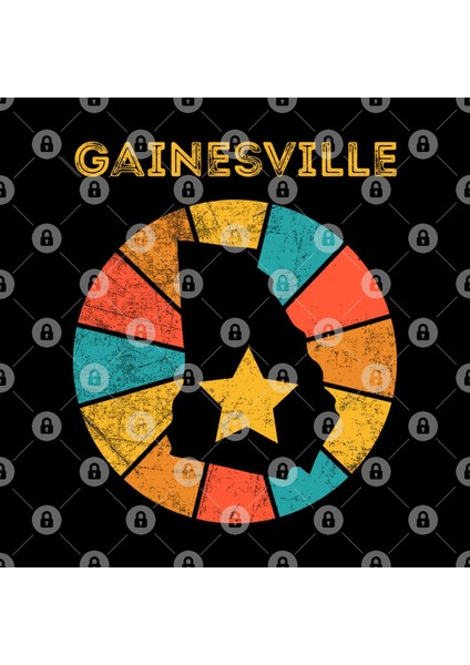 Gainesville Georgia Vintage Distressed Souvenir Kupa Bardak