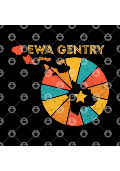 Ewa Gentry Hawaii Vintage Distressed Souvenir Kupa Bardak