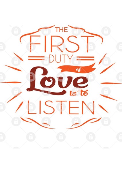 The First Duty Of Love Is To Listen' Religion Kupa Bardak