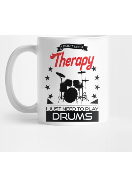 Drumming - Better Than Therapy Gift For Drummers Kupa Bardak