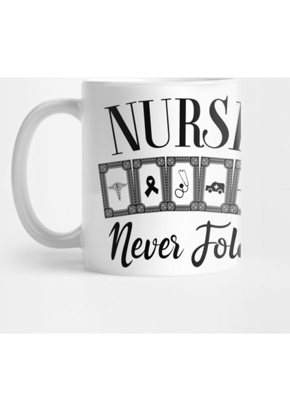 Nurses Never Fold - Royal Flush Hearts Kupa Bardak