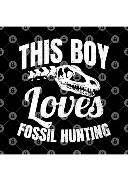 Dinosaur Fossil | This Boy Loves Gift Kupa Bardak