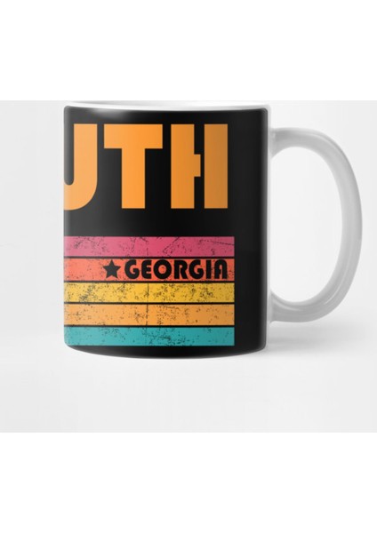 Duluth Georgia Vintage Distressed Souvenir Kupa Bardak